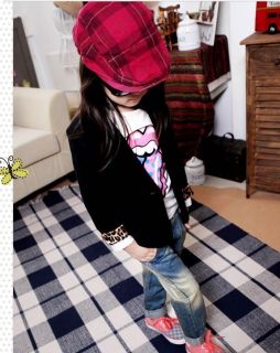 New Toddlers Girls Candy Color Slim Fit Small Suit Korean Style Jacket Kids Coat