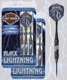 Harley Davidson Black Lightning Darts Steel Tip 2 Sets