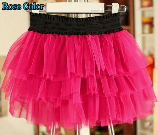 New Girls Summer Tulle Pompon Princess Tutu Dress Mini Skirt 2 7Y Clothes AD023