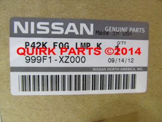 2013 Nissan Pathfinder Fog Light Lamp Kit with Auto Head Lights Brand New