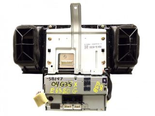 03 04 Infiniti G35 G 35 Navigation GPS Radio Bose 6 Disc Changer Tape CD Player