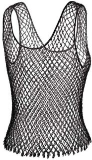 6pc Ladies Sexy Knit Black Halter Top Set Fringe Beads
