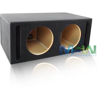 Dual Ported 10" Round MDF Car Audio Speaker Box Sub Woofer Subwoofer Enclosure