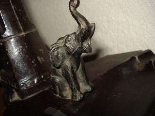 Art Deco Style Electric Desk Lamp Elephant Cast Iron