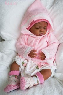 Reborn Doll Ethnic AA Baby Girl Leelu Kit Natalie Blick Sold Out by Magikgarden