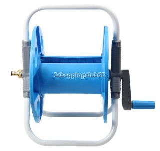 Portable Water Hose Pipe Reel Storage Holder Free Standing Garden Wall Mounted