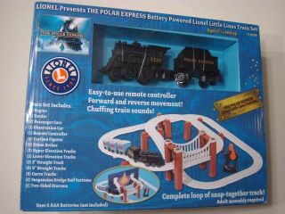 New Lionel The Polar Express Little Lines Train Set Remote Control Sound 7 11296