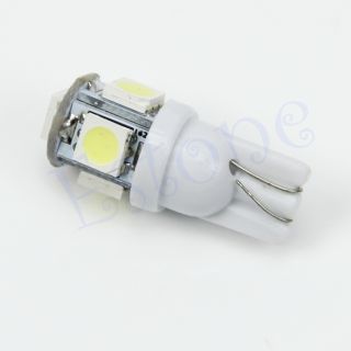 20x T10 5050 SMD 5 LED Wedge Car White Light Bulb 194 168 W5W 12V Hot
