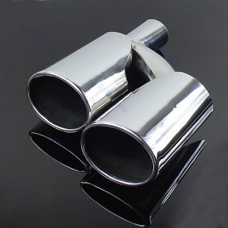 Chrome Quad Exhaust Muffer Tips Pip for Mercedes Benz AMG Style W204 C Class C63
