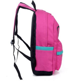 Fashion Women Girls Cute Canvas Bag Mustache Glasses Schoolbag Shoulder Backpack