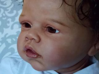 Reborn Baby Newborn Ethnic Doll Girl OOAK Angelina by Romie Strydom