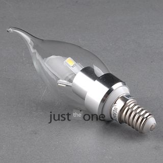 360° E14 E 14 3W 85V 240V 3000K 6 SMD LED Warm White Candle Light Bulb Lamp