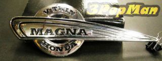 ★ Chrome Silver Gas Tank Decal Badge Emblem for Honda Magna Motorcycle Series ★
