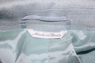 Max Mara Women Baby Blue Wool $695 Coat Jacket Size Medium
