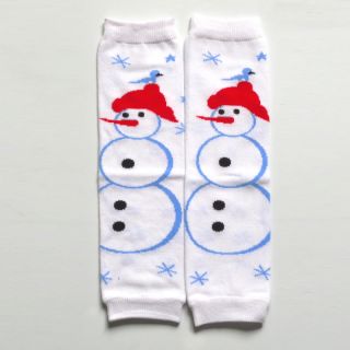 Foral Xmas Day Baby Legs Socks Christmas Toddler Girl Boy Kids Arm Leg Warmers