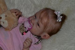 Amazing Reborn Baby Girl Doll Sally by Bonnie Brown Microrooted Hair Must C