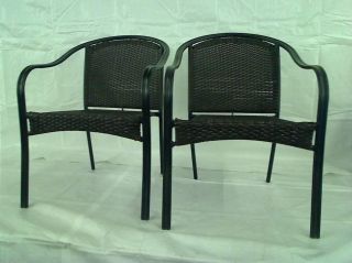 Hampton Bay Wicker Patio Stack Chair 2 Pack $119 00