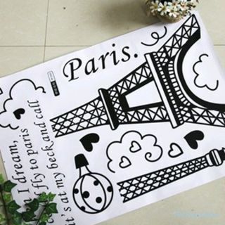 Paris Home Decor Room Decoration Removable Wall Paper Mural Decals Wall Stickers