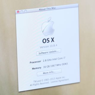Apple iMac 27" 2 8GHz i7 Quad Core 16GB RAM 1TB HD OSX 10 9 Late 2009