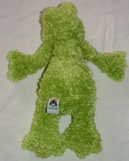 Jelly Cat Lime Green Shaggy Frog Stuffed Toy Animal Plush Jellycat