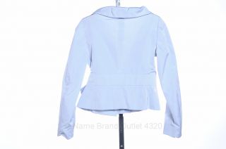Red Valentino 40 2 XS Baby Blue Taffeta Bow Blazer Jacket Coat Evening $695 New