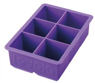 Tovolo King Cube Royal Purple Silicone Ice Cube Tray Kitchen