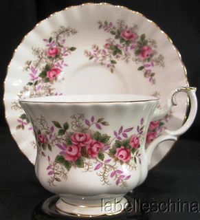 Royal Albert Lavender Rose Teacup and Saucer Gilt Trim Tea Cup