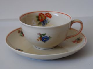 Johann Haviland Rosenthal Bavaria Demitasse Cup Child's Tea Cup Floral 4 Oz