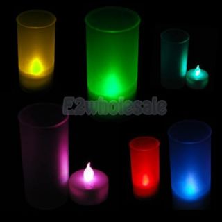 Flameless Candle Tea LED Light Multi Color Lamp Bulb