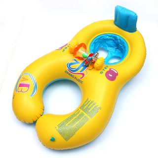 New Inflatable Mother Baby Swim Float Raft Kid's Chair Seat Swim Ring Pool Lake