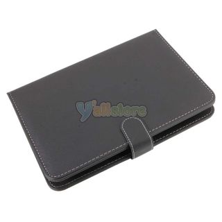 New PU Micro USB Plug Keyboard Leather Case Cover Stylus for 9" Tablet Black