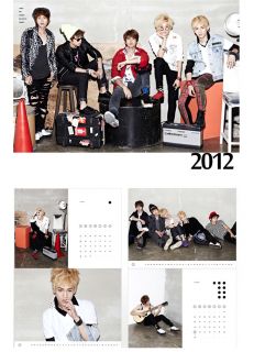 2012 SHINee Desk Calendar Brand New 28 Page  Pre Order