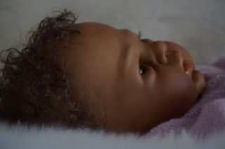 ♥ Doves Nursery ♥ Ethnic African American Reborn Baby Girl A Sandy Faber Sculpt