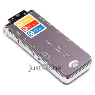 8GB Digital Voice Recorder USB Telephone Dictaphone  Player vor Rechargeable