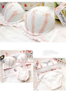 Ladies Sexy Lace Push Up Padded Underwire Bra Panties Set 32 34 36 A B Lingerie