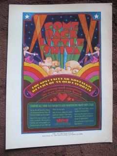 Psychedelic Ad for Shiva Paints American Artist 1972 Scarce