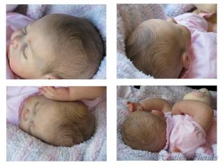 Heathers Cherubs Reborn Painted Hair Baby Doll Chloe 