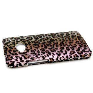 Brown Leopard Case for HTC One M7 Cell Phone Hard Skin Cover