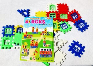 Baby Kids Children Brillian Basics House Building Blocks Developmental Toy Set