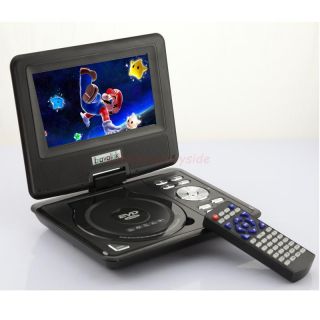 New Portable 7" TFT LCD DVD Player with Remote TV USB SD Games Radio