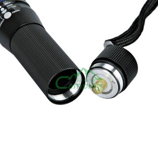 New 200 Lumens CREE Q3 LED Flashlight Torch Zoomable Foucs Adjust 3W High Power