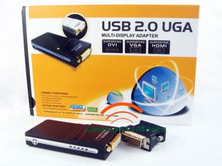 USB 2 0 to DVI HDMI VGA Adapter Converter Multi Display