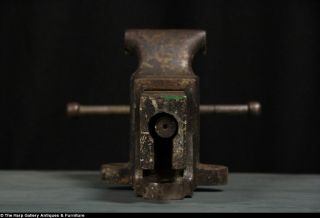 Machinist 1900 Antique Industrial Cast Iron Vise Clamp
