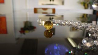 Golden Yellow Crystal 20mm Feng Shui Leaded Sun Catcher