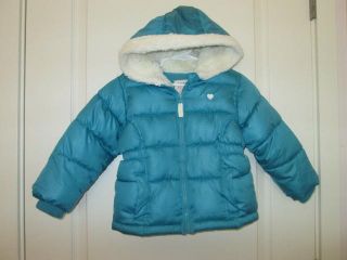 Old Navy Toddler Girls Puffy Puffer Jacket Winter Coat Fleece Lined 3T