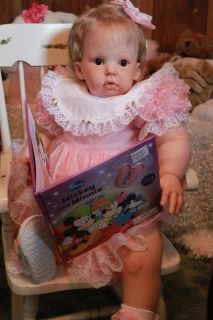 Reborn Baby Doll Toddler Tibby Baby by Donna RuBert Rooted Hair