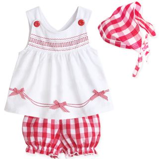 3pcs Baby Girl Kids Headband Headscarf Top Pants Shorts Outfit Suit Set Clothes