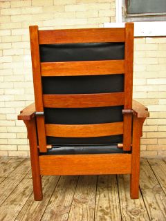 Nice Antique Gustav Stickley Morris Chair Mission Oak W313