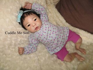 Cuddle Me Soft Adorable Asian Lifelike Reborn Baby Girl Sold Out Lotus Kit