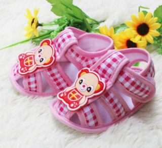 New Born Infant Baby Shoe Mickey Mouse Sandals Soft Bottom Toddler Shoes 0 14M